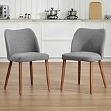 Tissu de Lin : L'assise de cette chaise de salle à manger minimaliste est recouverte de tissu en lin. Les fibres de lin offrent une excellente respirabilité et une bonne résistance à l'usure, nous permettant de rester au frais et à l'aise lorsque nous sommes assis.