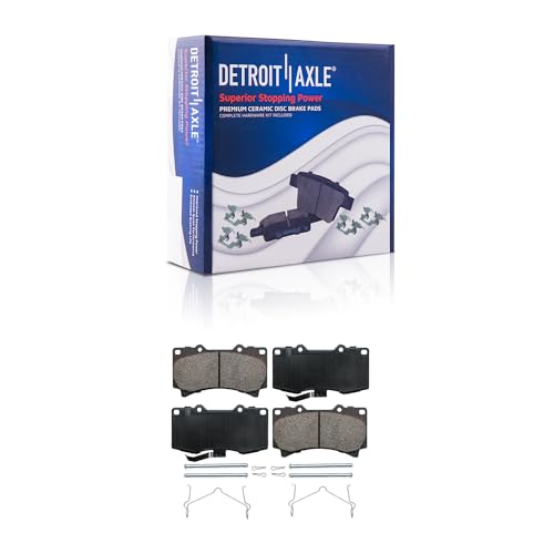 Image of Detroit Axle - Front Brake Kit for 2006-2010 Hummer H3, 2009-2010 H3T | Brake Rotors and Ceramic Brake Pads Replacement : 12.40 inch inch Rotor