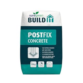 Suregreen PostFix Concrete Mix | 20kg | Fence Post Repair | Ready Mixed Cement | Ready-to-Use Mix to install or fix Metal, Timber, Concrete or Electric Fence Posts | Waterproof Bag