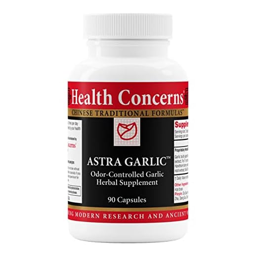 Health Concerns Astra Garlic - Blood Health Support - Garlic Supplement - 90 Capsules