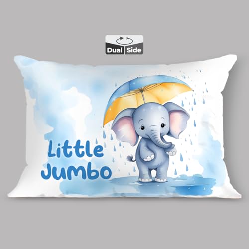 Image of Brizberry Kids Pillow Cushion with Super Soft Fabric | Animal & Cartoon Prints | 12x18 inches (Design 1)