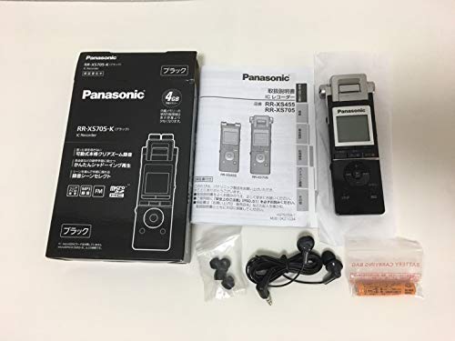 パナソニックICレコーダー 4GB ブラックRR-XS700 Amazon.co.jp: Panasonic RR-XS700-K 4GB Black IC Recorder