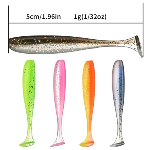 Leurres de pêche souples 5cm pour décider les poissons difficiles