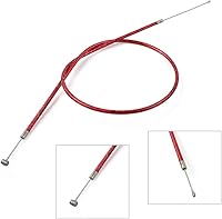 Vista 4 de GZYF Throttle Cable Gas Cable, Accelerator Cable 1pc (32.28'') for 43cc 47c 49cc mini Bike ATV Dirt Super Pocket Bike Red
