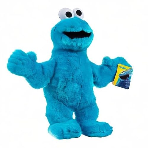 Sesame Street Big Hugs 18-inch Large Plush Cookie Monster Stuffed Animal, Blue, Pretend Play, Kids Toys for Ages 18 Month by Just Play - Thumbnail 6