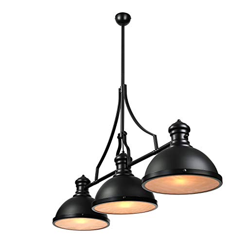 image for BAYCHEER Industrial Retro Vintage Style Three-Light Pool Table Light L