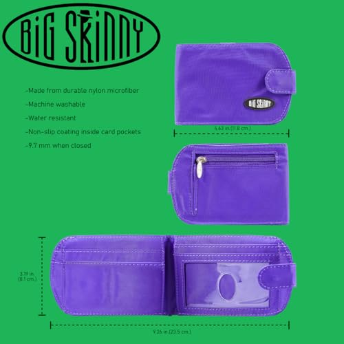 Image of Big Skinny Women's Taxicat Bi-Fold Slim Wallet, Holds Up to 25 Cards