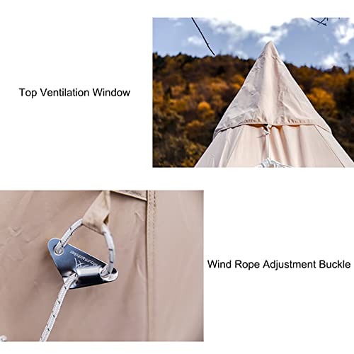 Carpa pirámide de algodón para 3-4 personas 4M miniatura 4