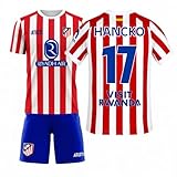 💪 DEFENSA CON ESTILO: Camiseta oficial con el nombre Hancko y dorsal 17, perfecta para fans del muro rojiblanco