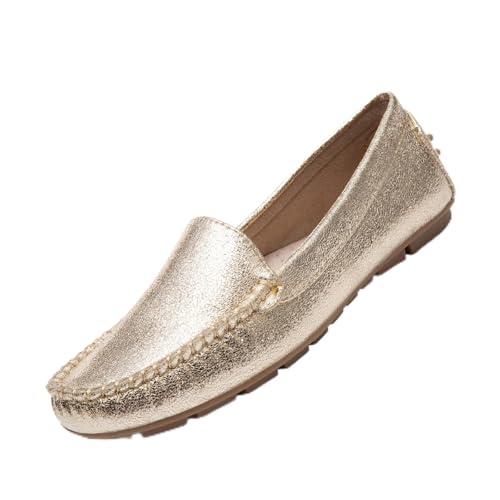 Image of Bernal Women's Non-Slip Penny Loafers - All-Day Comfort Flat Driving Shoes for Work Office & Casual Walking