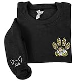 Furryland Personalized Embroidered Dog Mom Sweatshirt, Custom Dog Sweatshirt for Women, Pet Lover Gift, Fur Mama Sweater, Custom Pet Name Hoodie, Gift for Mothers Day, Christmas