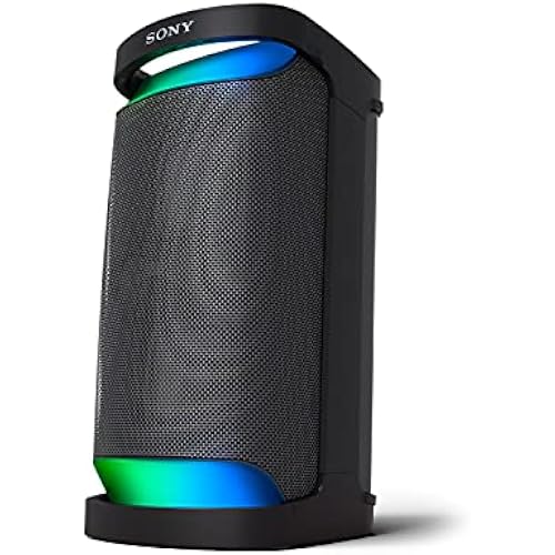 Sony SRS-XP500 X-Series Wireless Portable-BLUETOOTH-Karaoke Party-Speaker IPX4 Splash-resistant with 20 Hour-Battery,Black