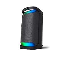Sony SRS-XP500 X-Series Wireless Portable-Bluetooth-Karaoke Party-Speaker IPX4 Splash-Resistant with 20 Hour-Battery, 2-way Stereo Sound, Built-in Handle and Wheels and 2x tweeter sound.