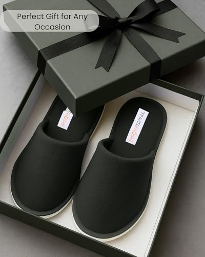 Image of Travelkhushi Soft Bedroom Slippers for Men & Women | Cozy Anti-Skid Indoor Home Footwear | Warm Winter Cushioned Sole | Unisex Gift Slippers