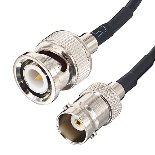 Boobrie 9.84Ft Bnc Bulkhead Mount Coax Adapter Bnc Male To Bnc Female Plug Jumper Cable Rg174 Extension Connector For Cctv Broadcast Video Security Camera Cb Radio Uhf Vhf Ham Radio #TOP3