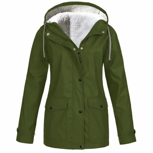 Sudadera con capucha de forro para mujer y parka de invierno 4