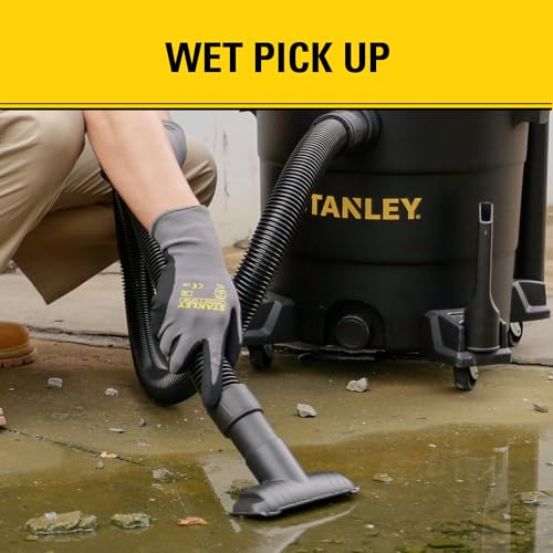 Image of STANLEY 12 Gallon 5.5HP Wet /Dry Vacuum,3-in-1 Vacuum Blower & Pump, Heavy-Duty for Wet /Dry Messes, Dust & Water, Ideal for Garage Jobsite Home, SL18199P