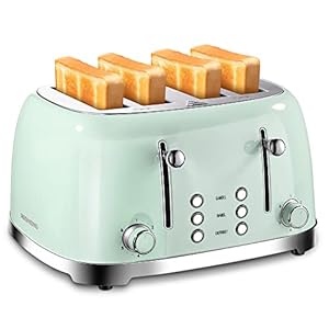 REDMOND 4 Slice Toaster Retro Stain...