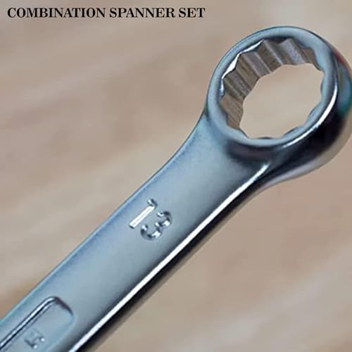 Image of Sulfar Power Action Power Action 14pcs Combination Wrench Set CWS01 CRV Nickel Plated Different Sizes Available from 8mm-24mm Alongwith Tool Bag (CWS01)
