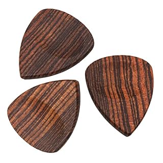 3x Bois Guitare Électrique Acoustique Basse Picks, Bois de santal doré - Les Beatles, Paul McCartney, John Lennon, RIngo Starr, George Harrison 3x Bois Guitare Électrique Acoustique Basse Picks, Bois de santal doré – Image 2