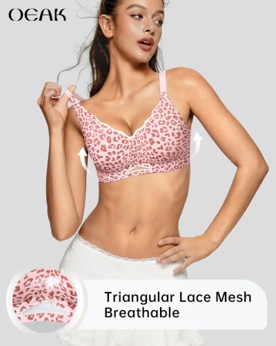 Image of OEAK Womens Wireless Jelly Bra Push Up Full Coverage Comfortable Lift Bras