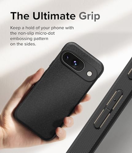 Image of Ringke Onyx for Google Pixel 9 Case [Feels Good in The Hand] Oil & Dirt Resistant, Enhanced Camera Lens Protection, Comfortable Grip, Non-Slip, Lightweight Cover - Black
