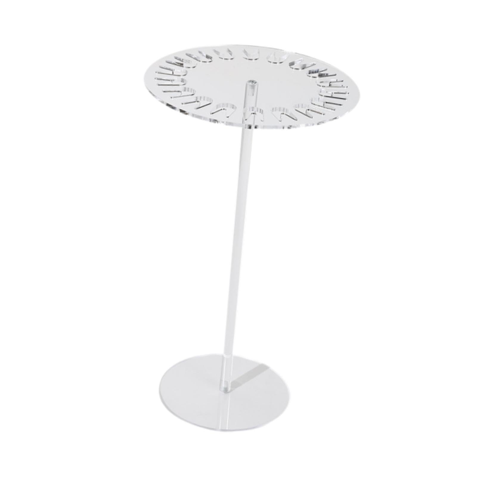Twisaxc Elegant Jewelry Display Stand Necklace Organizer With Rotating Ensuring Viewing Experience For Sophisticated Presentation Acrylic Necklace Storage