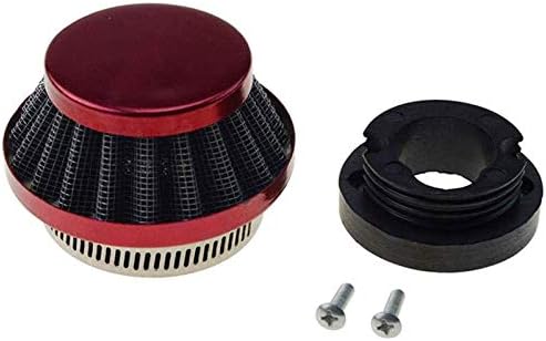 WOOSTAR 42mm 43mm 44mm Air Filter Cleaner Replacement for 2 Stroke 33cc 43cc 47cc 49cc 50cc Mini Pocket Bike ATV 4 Wheeler Quad Go Kart Pit Dirt Bike Red