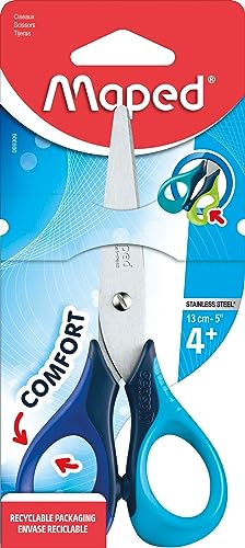 Maped Sensoft School Scissors With Flexible Handles, 5 Inch, Blunt Tip, Right Handed, Assorted Colors (069300Us) #TOP6