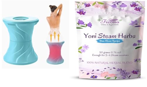 Yoni steam Seat Kit, Portable V Steam Home Steam Kit with Yoni Steaming Herbs, Feminine V-Detox, Cleanse, Wash, Odor Control PH Balance 1.76,Women Vaginal Health, PH Balance, Postpartum Care