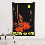 Animake Neutral Milk Hotel Tapestry Wall Hanging Decoration Art Tapestries For Bedroom Living Room Dorm 60x40 Inch