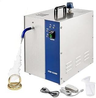 Professional 2L Jewelry Steam Cleaner Machine - High-Pressure Stainless Steel Washer for Rings, Earrings, Watches, Glasses & Coins - Ultimate Gem Cleaning Solution