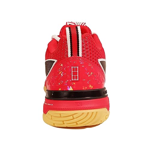 Image of Li-Ning Blade Pro Non-Marking Badminton Shoes (Standard White /Fire Red;7UK)