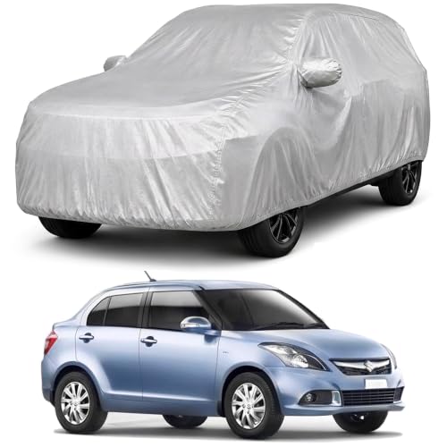 Image of Autofact Car Body Cover Compatible with Swift Dzire 2012-2016 | Custom Fit Car Cover | 100% Water-Resistant| Triple-Stitched Lightweight Fabric | Dustproof | Indoor & Outdoor Use | Elastic Bottom