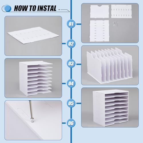Organiseur de papier de scrapbooking pour bureau et maison
