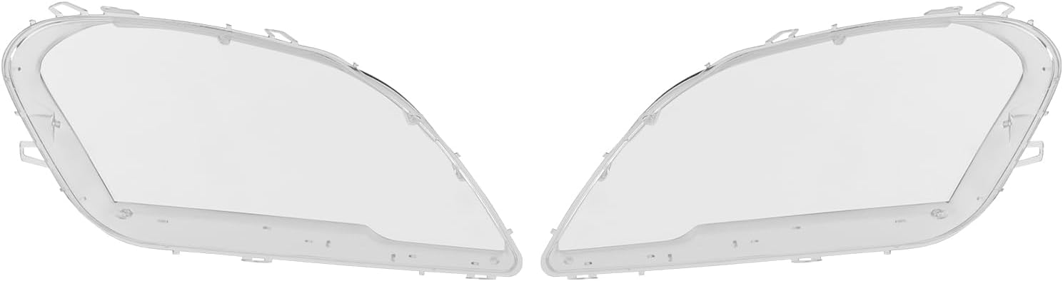 Headlight Lens Cover PC Shell Replacement for 2009 2010 2011Mercedes Benz ML Class W164,Left and Right Side Car Headlight Headlamp Lense Clear Lens Cover Replacemnt