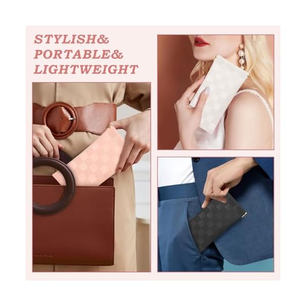 HIGH FIT eyeglasses bag Soft Glasses bag, Portable Squeeze Top Sunglasses Case Travel for Women Girls - Image 6