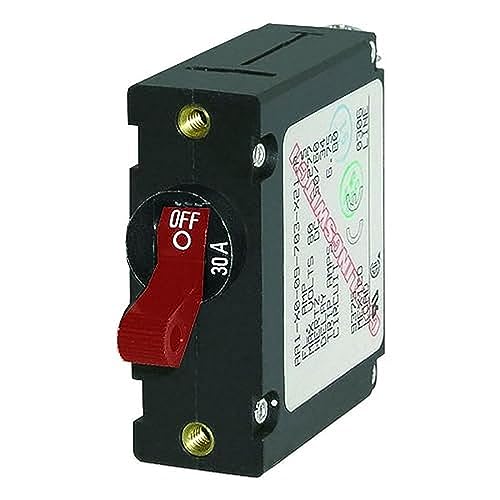Blue Sea Systems Circuit Breaker AA1 30A BK Interruptor, Unisex-Adult, Multicolor