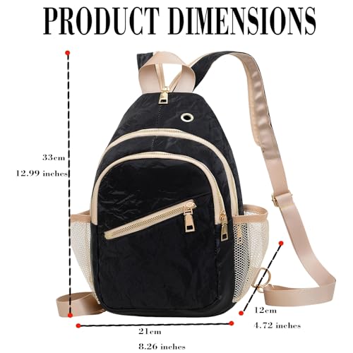 KAHHZA Convertible Sling Bag Crossbody Backpack For Women Small Chest Bag Purse Water Resist Shoulder Bag For Travel Hiking2