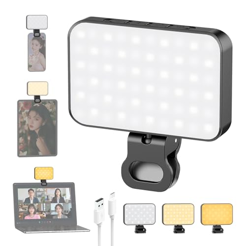 Smiling Shark���B�胉�C�g �y�N���b�v���������p�E60��LED����E�ő�30���Ԏg�p�z �X�}�z���C�g ���D���C�g �����FCRI90+ ����Ɩ� 3�F10�i���� �N���b�v�� �����\ ���E360° �㉺90°���� 2000mAh �[�d�� �c�ʕ\��