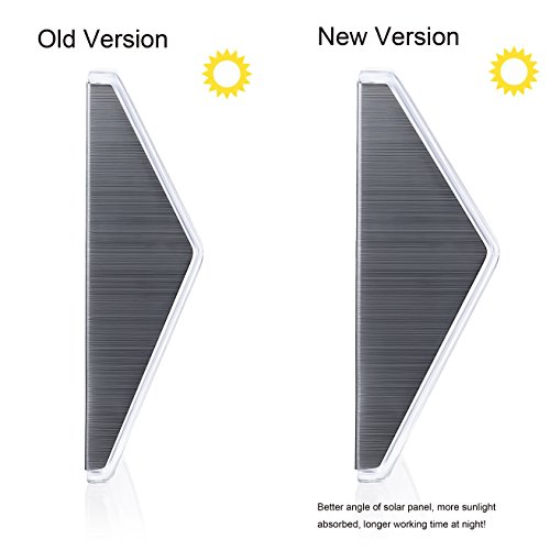 Xlux [Warm Light] Solar Lights For Steps Decks Pathway Yard Stairs Fences, Led Lamp, Outdoor Waterproof, 6 Pack #TOP5