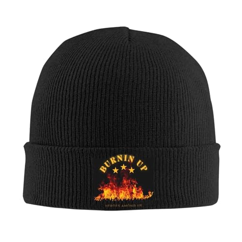 QIOEURYU Retro gestrickte Mütze Erwachsene Unisex Burnin Up Street Y2K Frühling Outdoor-Sport Maßgeschneiderte warme weiche Mützenmützen Kappen Festivalgeschenke