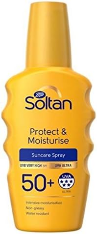 Soltan Protect & Moisturise Spray SPF50+ 200ml