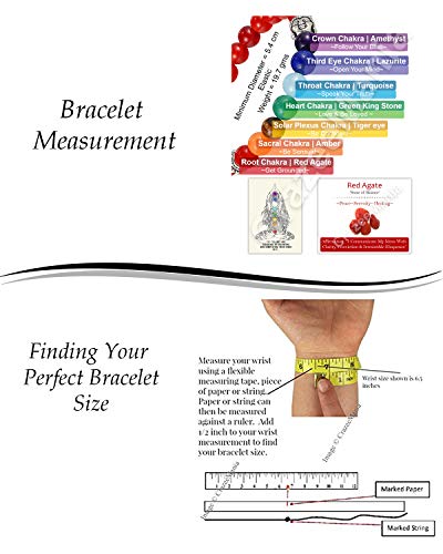 Image of Young & Forever Spiritual Master Collection: 7 Chakra Healing Crystal & Natural Stone Bead Bracelet for Men & Women - Reiki, Yoga, Meditation & Stress Relief Energy Jewelry