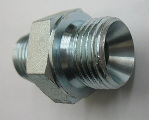 AF MB5315-10-04 - 5/8'' Male JIC (7/8''-14 Threads) x 1/4'' Male British Parallel Pipe (.520''-19 Threads)