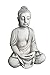 Produktbild gartendekoparadies.de Massive Steinfigur riesiger Buddha Statue aus Steinguss frostfest (Grau)