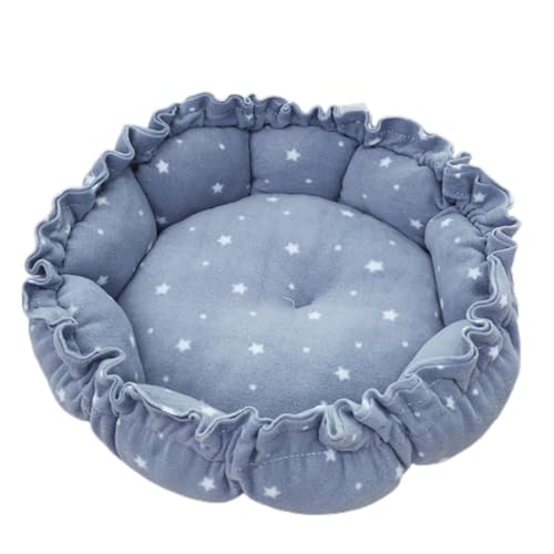 jojobasec Cesta rotonda con coulisse per gatti e gatti, calda cuccia per gatti e cani di piccola taglia