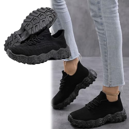 Quivale Simply Snug Women's Mesh Lace Up Lightweight Low Top Sneakers