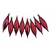 8ct Burgundy and Red Shatterproof 4-Finish Finial Drop Christmas Ornaments 5.5"