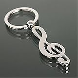 Fashion Cool Musical Note Key Ring Keyfob Keyring Music Symbol Keychain Gift New